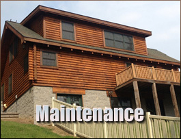  Hendersonville, North Carolina Log Home Maintenance