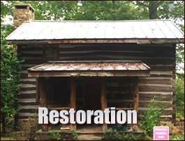 Historic Log Cabin Restoration  Hendersonville, North Carolina